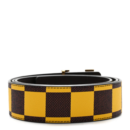 Louis Vuitton Damier Pop 40mm LV Initiales Belt 110 44 Jaune Mat 2 of 6