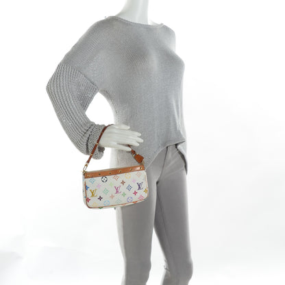 Louis Vuitton Monogram Multicolor Pochette Accessories White 3 of 10