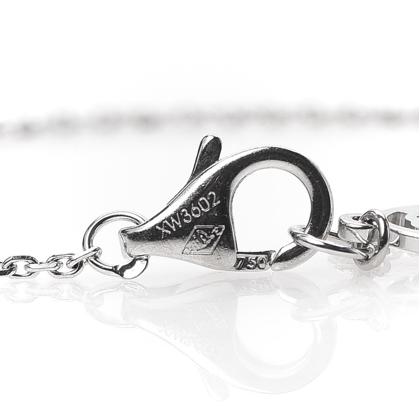 18K White Gold Diamond Symbols Cross Bracelet