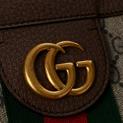 Gucci GG Supreme Monogram Web Ophidia Tote Brown 13 of 13