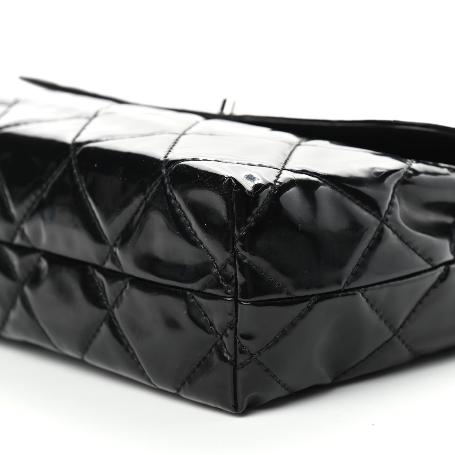Chanel Vinyl Quilted In the Business Flap Bag Black 9 of 10
