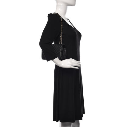 Chanel Calfskin Chevron Quilted Mini Statement Flap Black 2 of 11