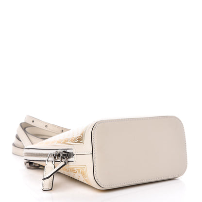 Gucci X SEGA Calfskin GUCCY Stars Mini Dome Shoulder Bag Mystic White Gold 4 of 9