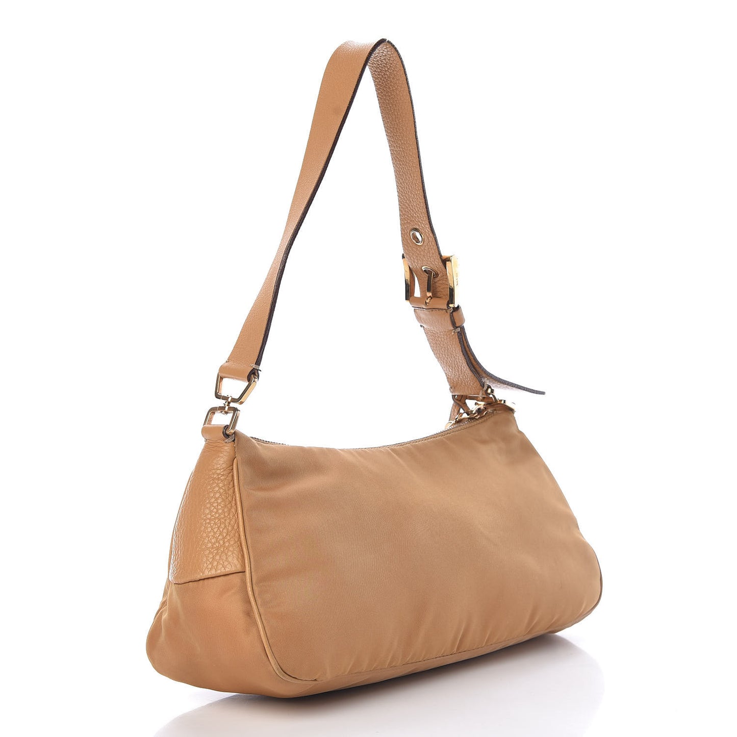Nylon Vitello Daino Pochette Sabbia