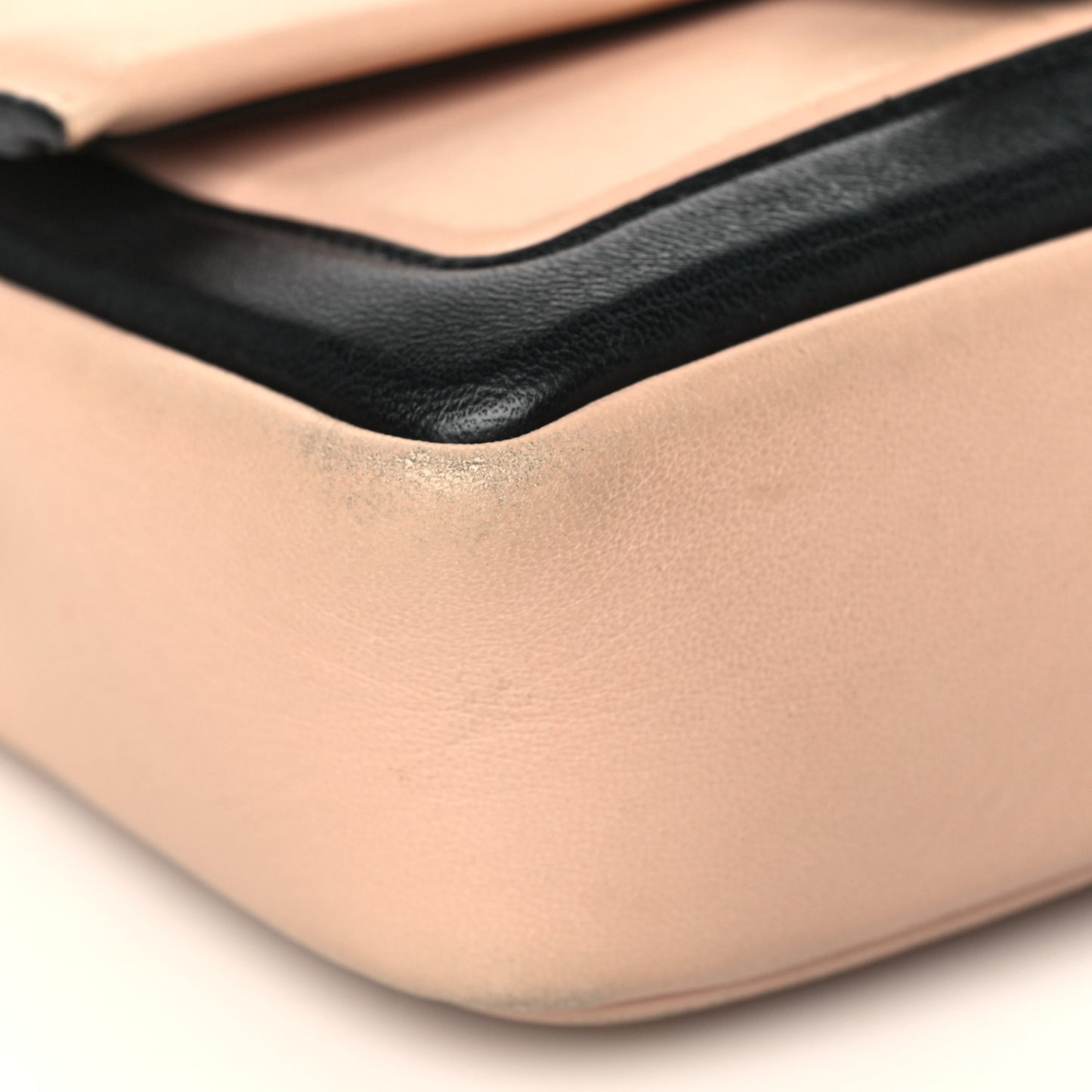 Nappa Apolo Bi-Color Mini Chain Baguette Rosa Quarzo Black