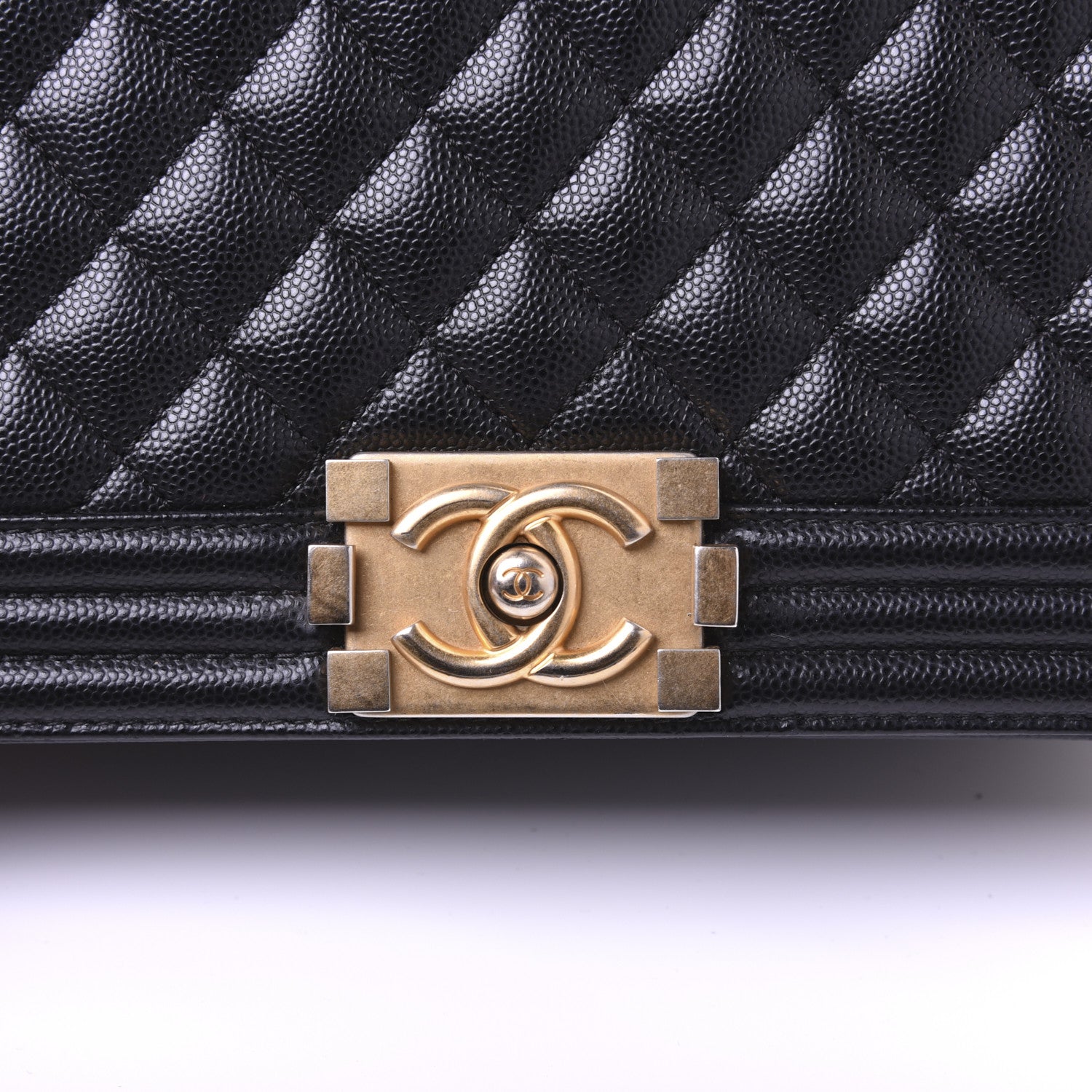 Chanel Caviar Quilted Medium Boy Flap Black 15 of 19