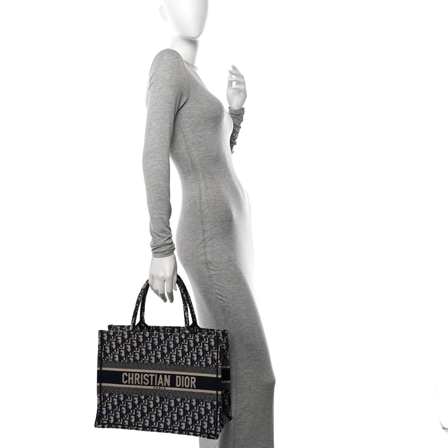 Christian Dior Oblique Medium Book Tote Blue Multicolor 2 of 12