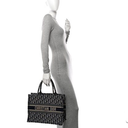 Christian Dior Oblique Medium Book Tote Blue Multicolor 2 of 12