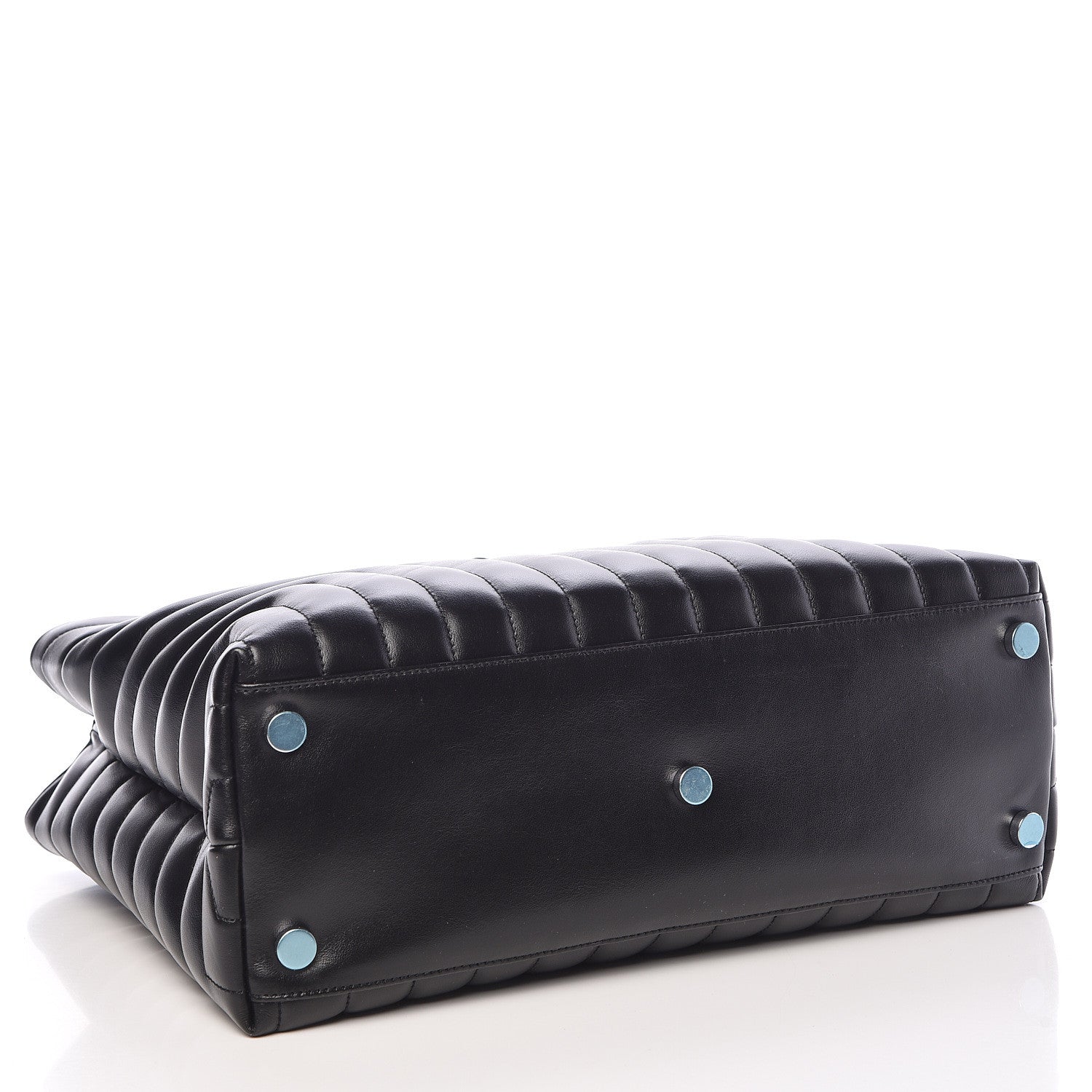Saint Laurent Calfskin Y Quilted Monogram Large Loulou Shopper Black 4 of 9