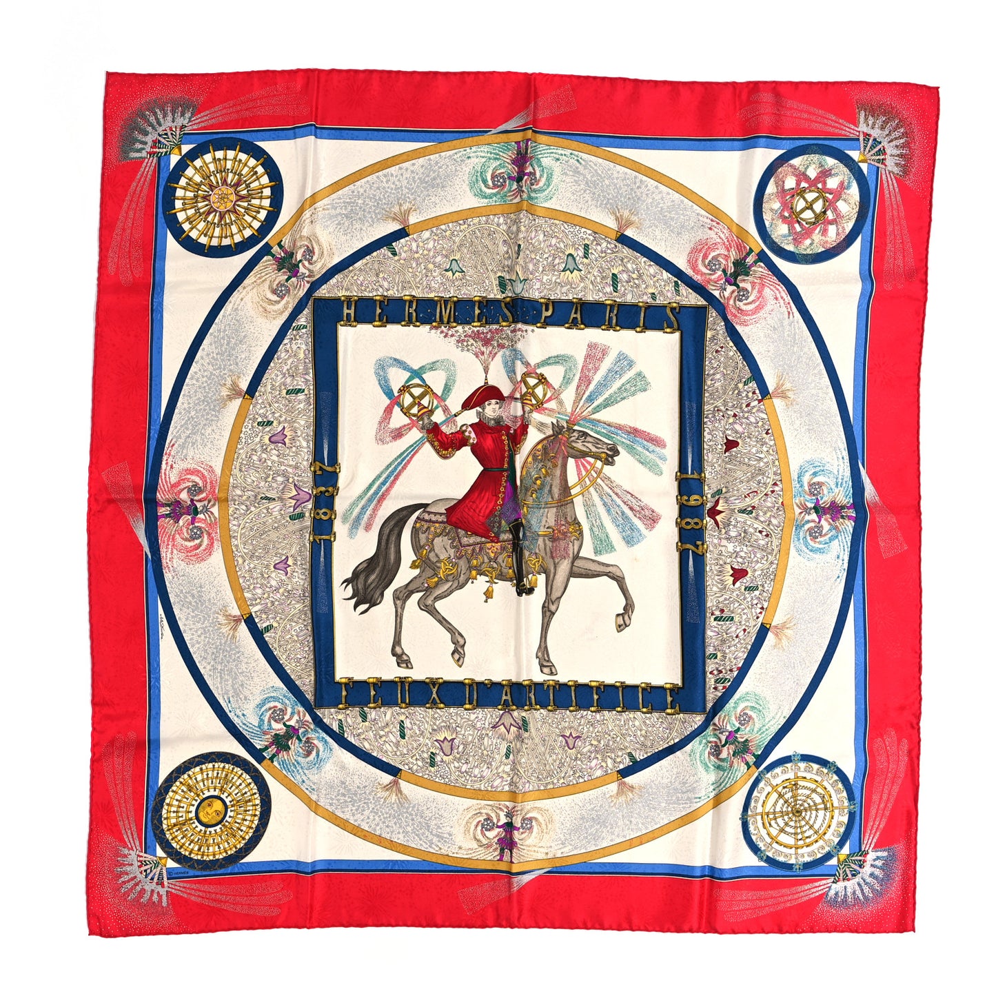 Silk Feux D'Artifice Scarf 90