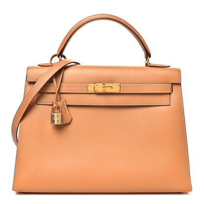 Hermes Courchevel Kelly Sellier 32 Naturelle 1 of 10