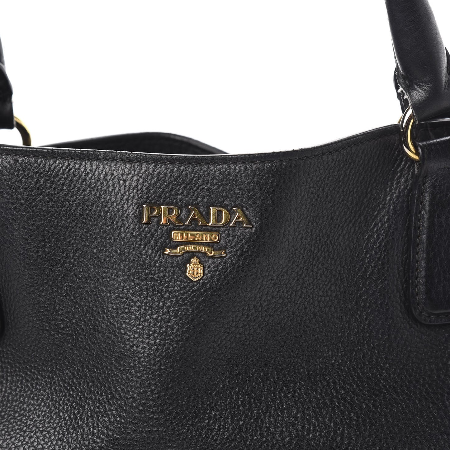 Vitello Daino Side Pocket Tote Black