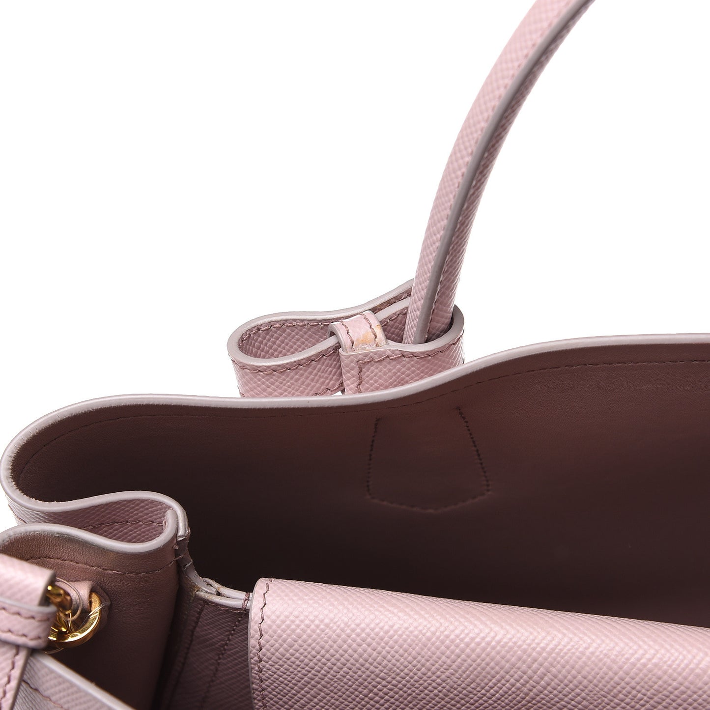 Saffiano Cuir Medium Double Bag Mughetto