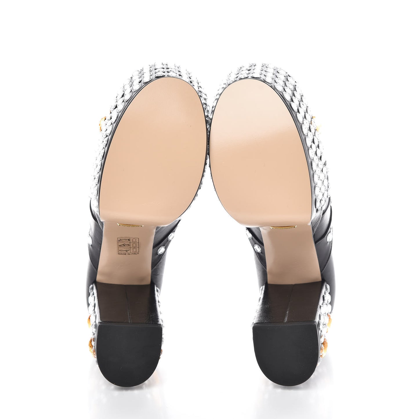 Malaga Kid Crystal Amilna Platform Loafer 38 Black