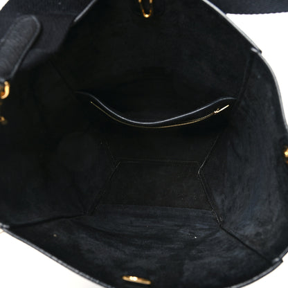 Celine Soft Grained Calfskin Sangle Bucket Bag Black 5 of 12