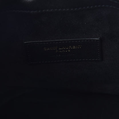 Saint Laurent Calfskin Small Emmanuelle Fringe Hobo Bag Black 8 of 9