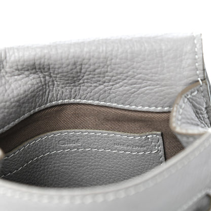 Chloe Calfskin Mini Marcie Round Crossbody Bag Cashmere Grey 6 of 9