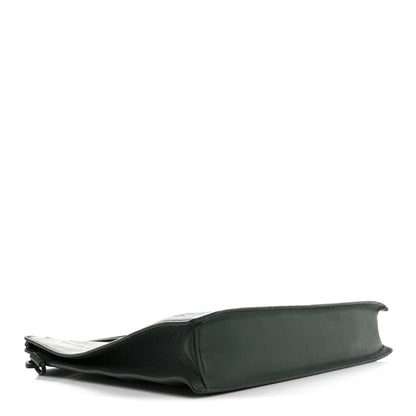 MCM Calfskin Ottomar Wristlet Pouch Forest Green 4 of 13