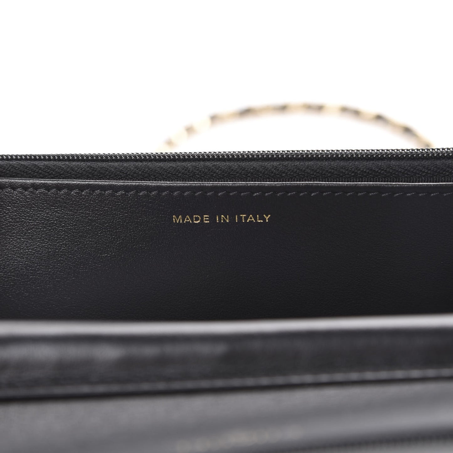 Tweed Quilted Wallet On Chain WOC Black Ecru White