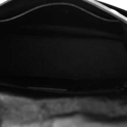 Saint Laurent Crinkled Calfskin Matelasse Monogram Medium Niki Chain Satchel Black 5 of 10
