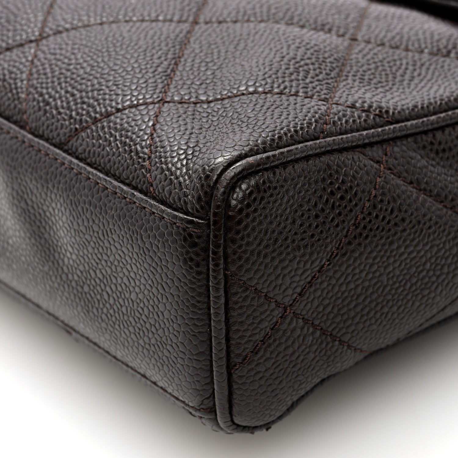 Chanel Caviar Quilted Medium Single Flap Brown 10 of 10
