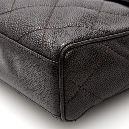Chanel Caviar Quilted Medium Single Flap Brown 10 of 10