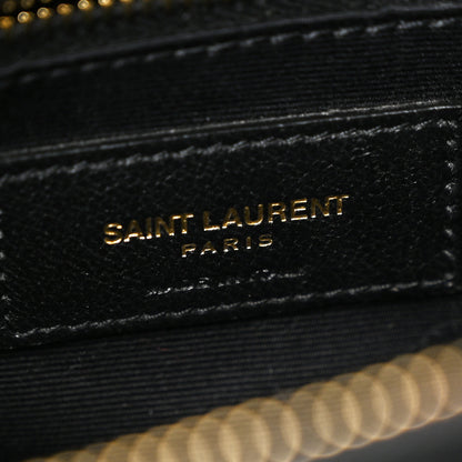 Saint Laurent Calfskin Y Quilted Monogram Medium Loulou Chain Satchel Black 7 of 11