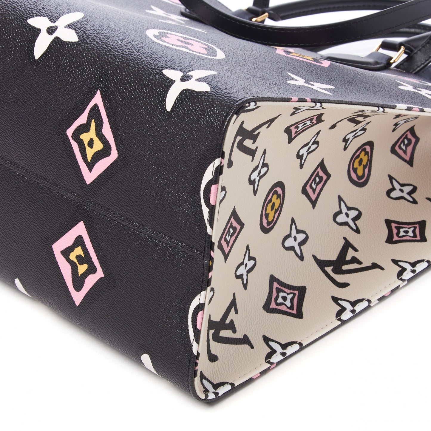 Monogram Giant Wild At Heart Onthego GM Black