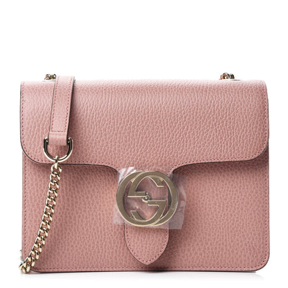 Gucci Dollar Calfskin Small Interlocking G Shoulder Bag Soft Pink 1 of 10