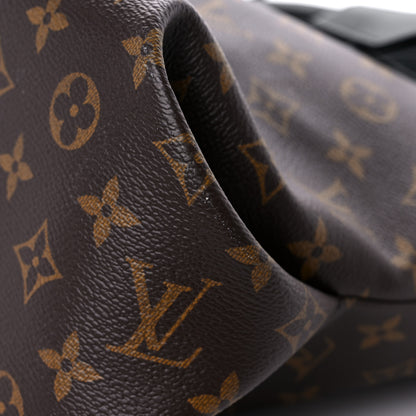 Louis Vuitton Monogram Flower Zipped Tote MM Black 8 of 12