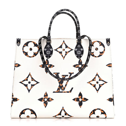 Louis Vuitton Monogram Giant Jungle Onthego GM Ivory 1 of 10