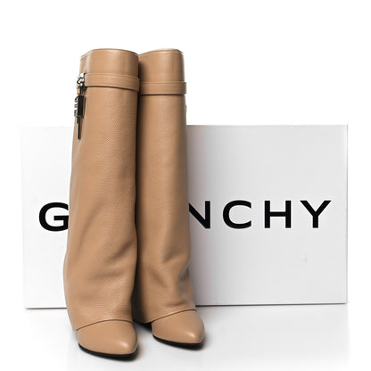 Givenchy Calfskin Shark Lock Pant Boots 37.5 Beige 8 of 8