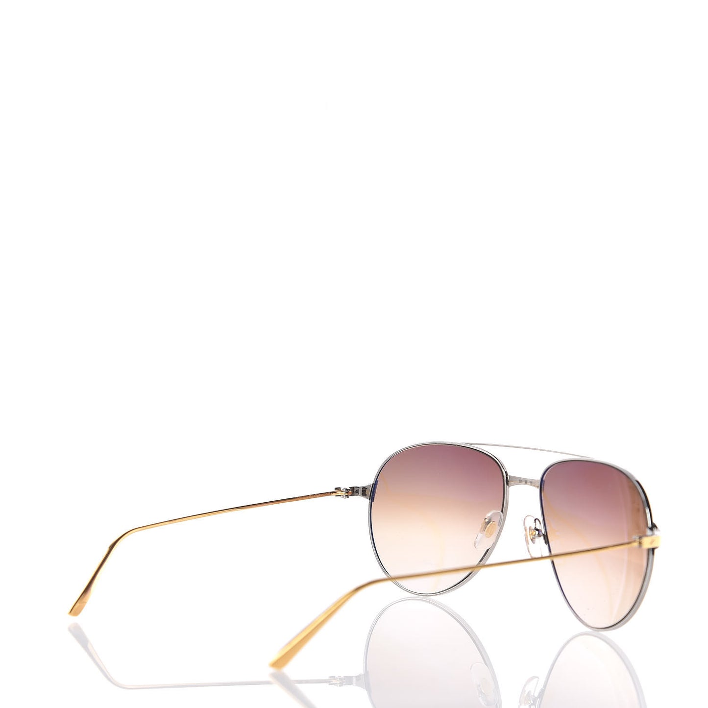 Santos de Aviator Sunglasses CT0038S Silver Gold
