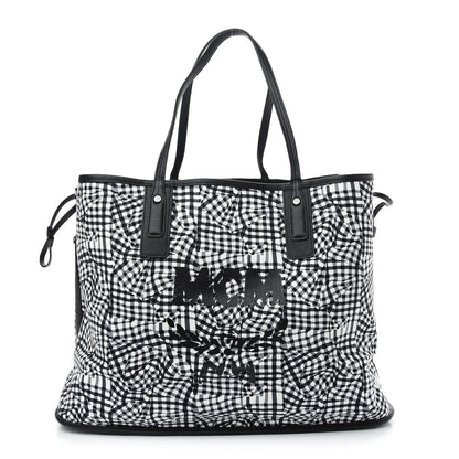 MCM Visetos Large Liz Reversible Shopper Tote Black 4 of 15
