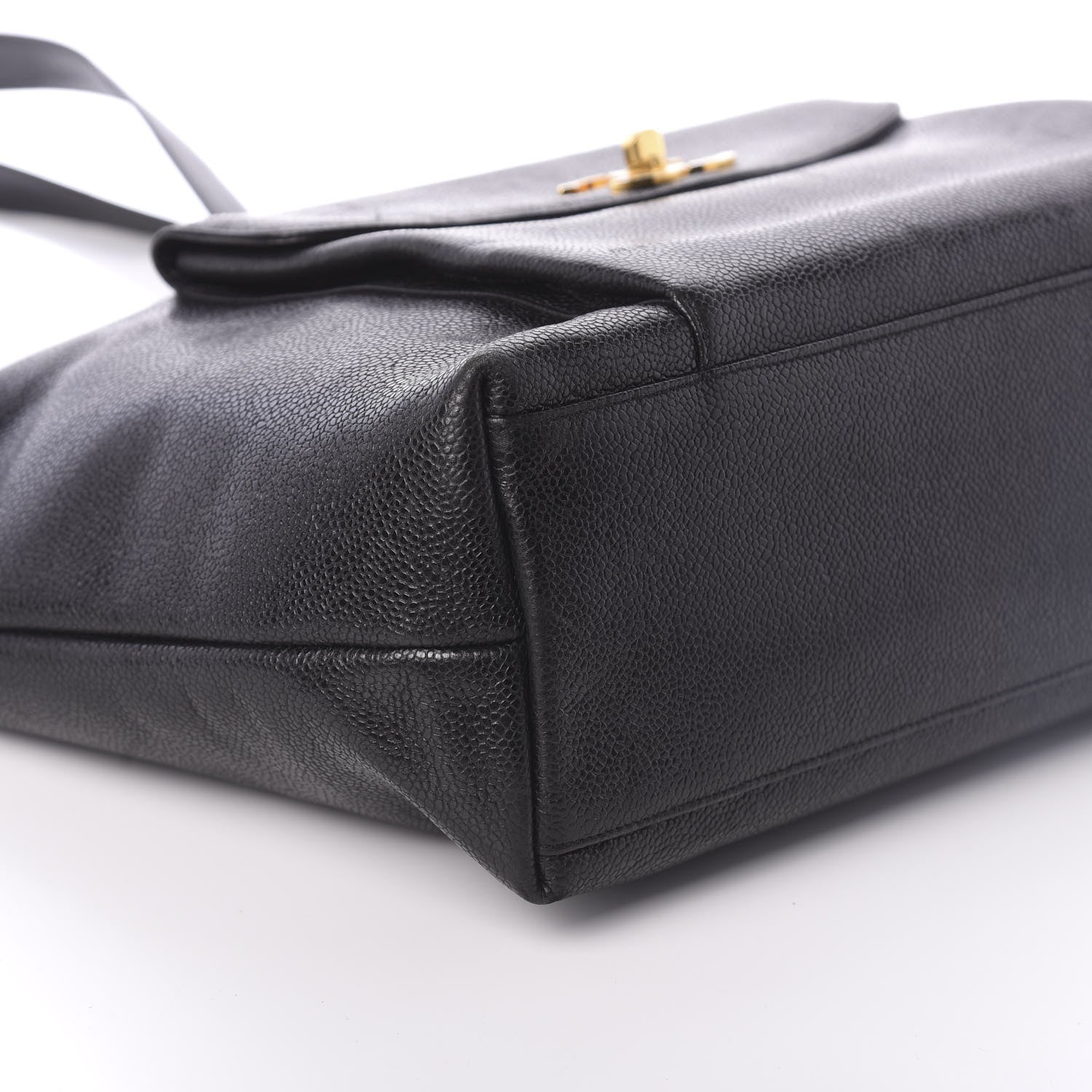 Chanel Caviar CC Shoulder Bag Black 10 of 11