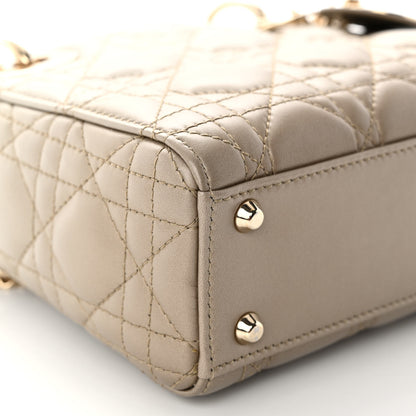Christian Dior Metallic Lambskin Cannage Mini Lady Dior Gold 8 of 10