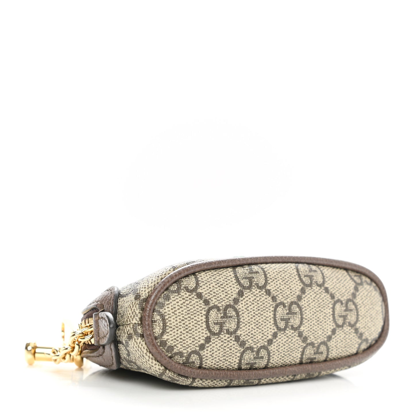 GG Supreme Monogram Web Ophidia Dome Key Pouch Beige New Acero