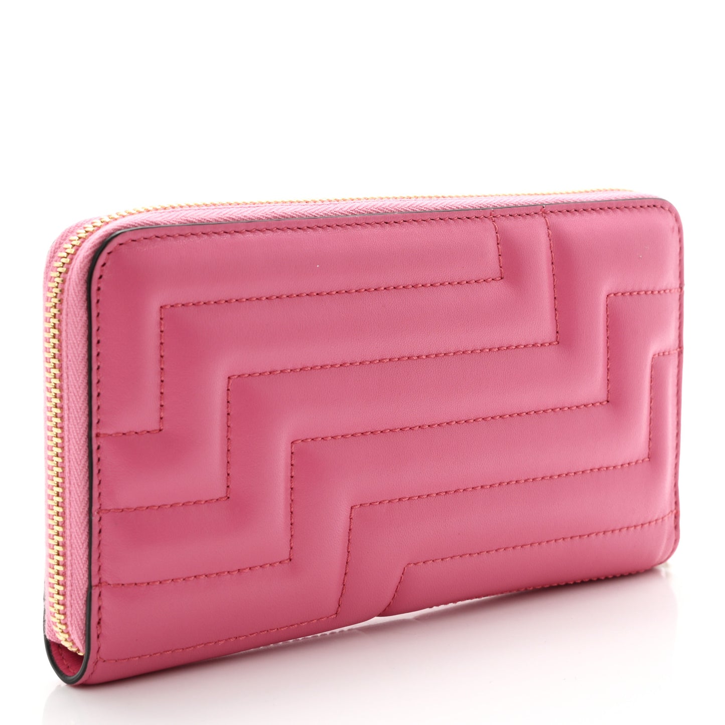 Nappa Quilted Pippa Zip Around Wallet Candy Pink