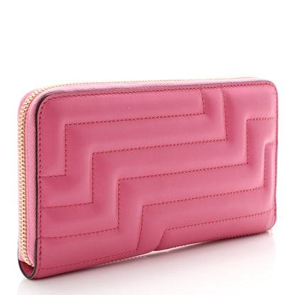 Jimmy Choo Nappa Quilted Pippa Zip Around Wallet Candy Pink 2 of 6