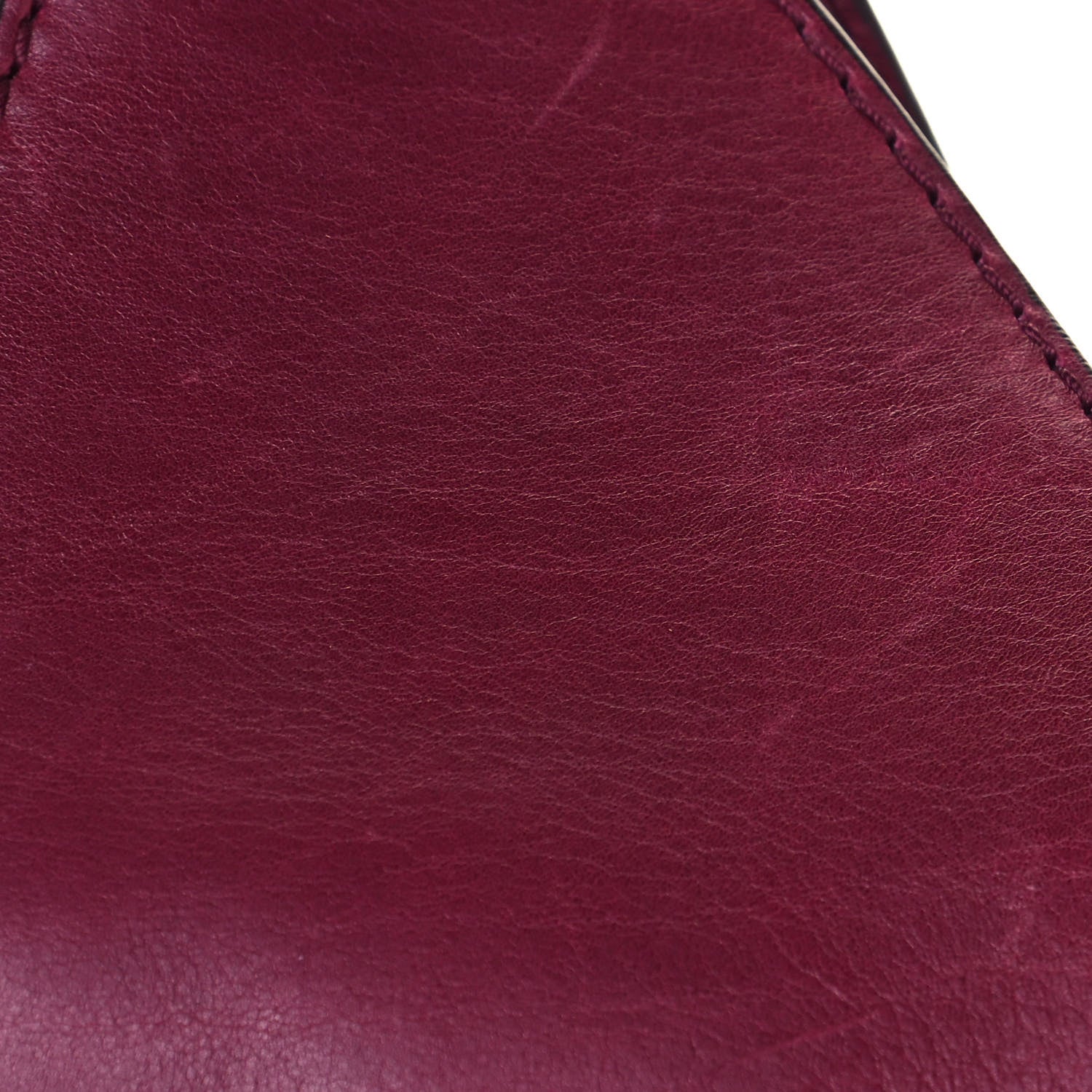 Gucci Calfskin Medium Stirrup Top Handle Bag Burgundy 14 of 19