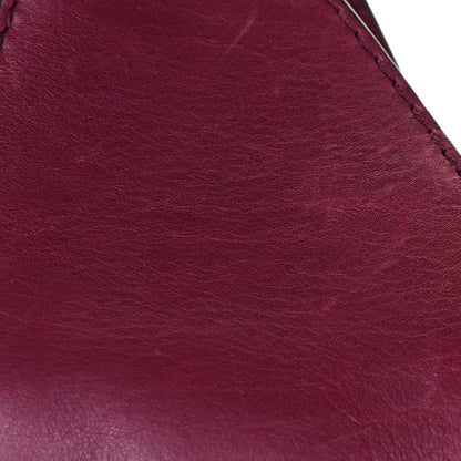 Gucci Calfskin Medium Stirrup Top Handle Bag Burgundy 14 of 19