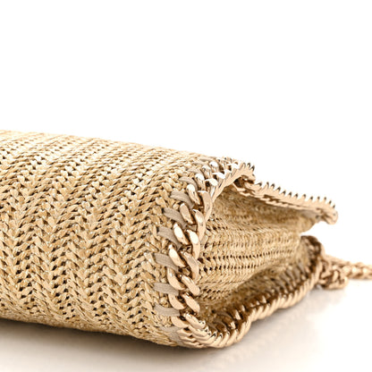 Stella McCartney Metallic Raffia Mini Falabella Tote Gold 10 of 10
