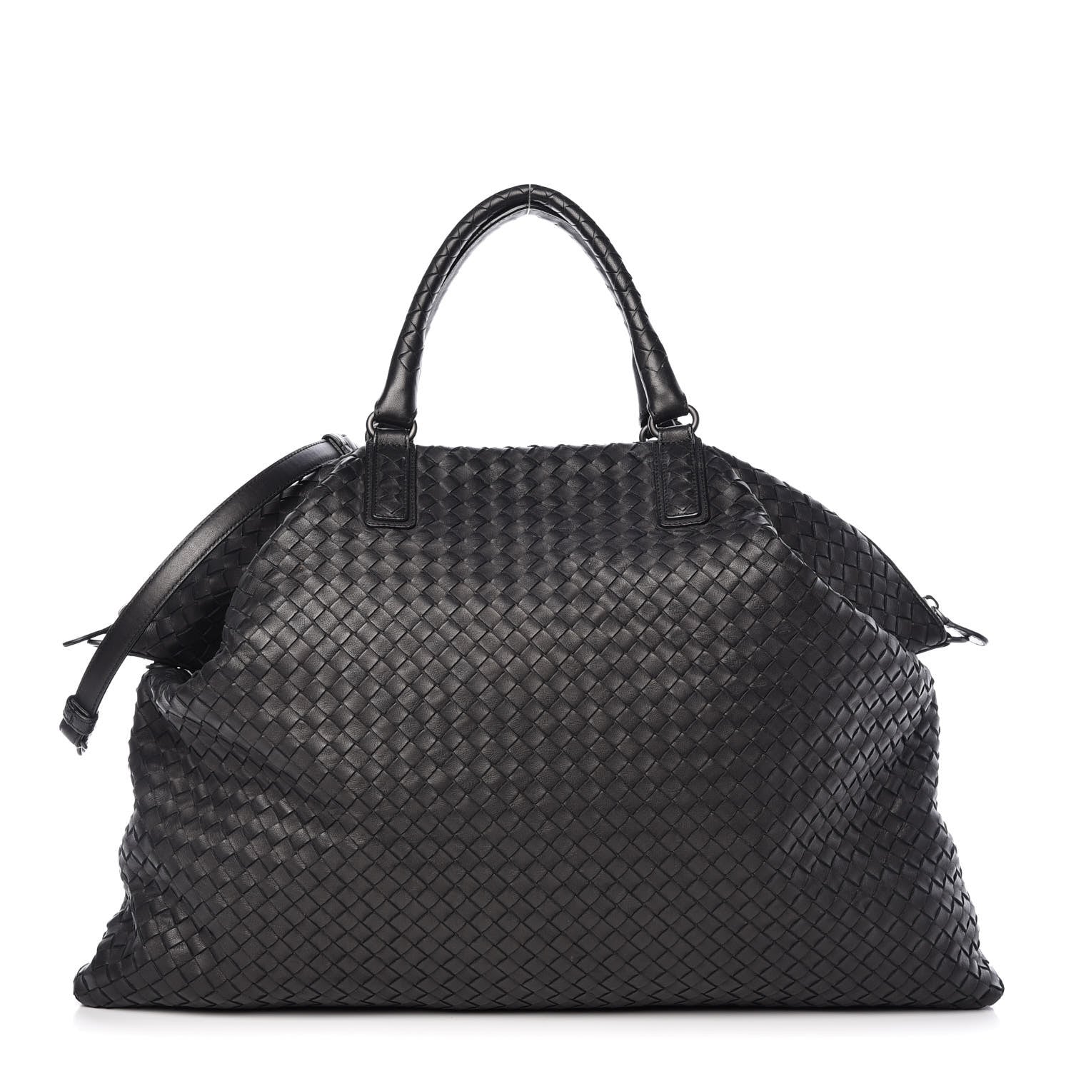 Bottega Veneta Nappa Intrecciato Maxi Convertible Tote Black 1 of 15