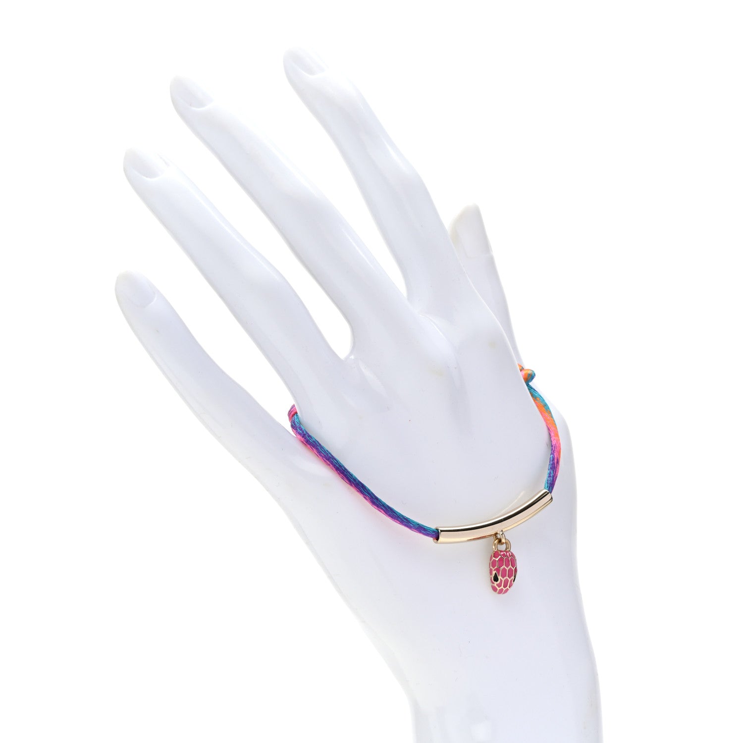 Bulgari Fabric Serpenti Forever Bracelet Pink Multi 2 of 4