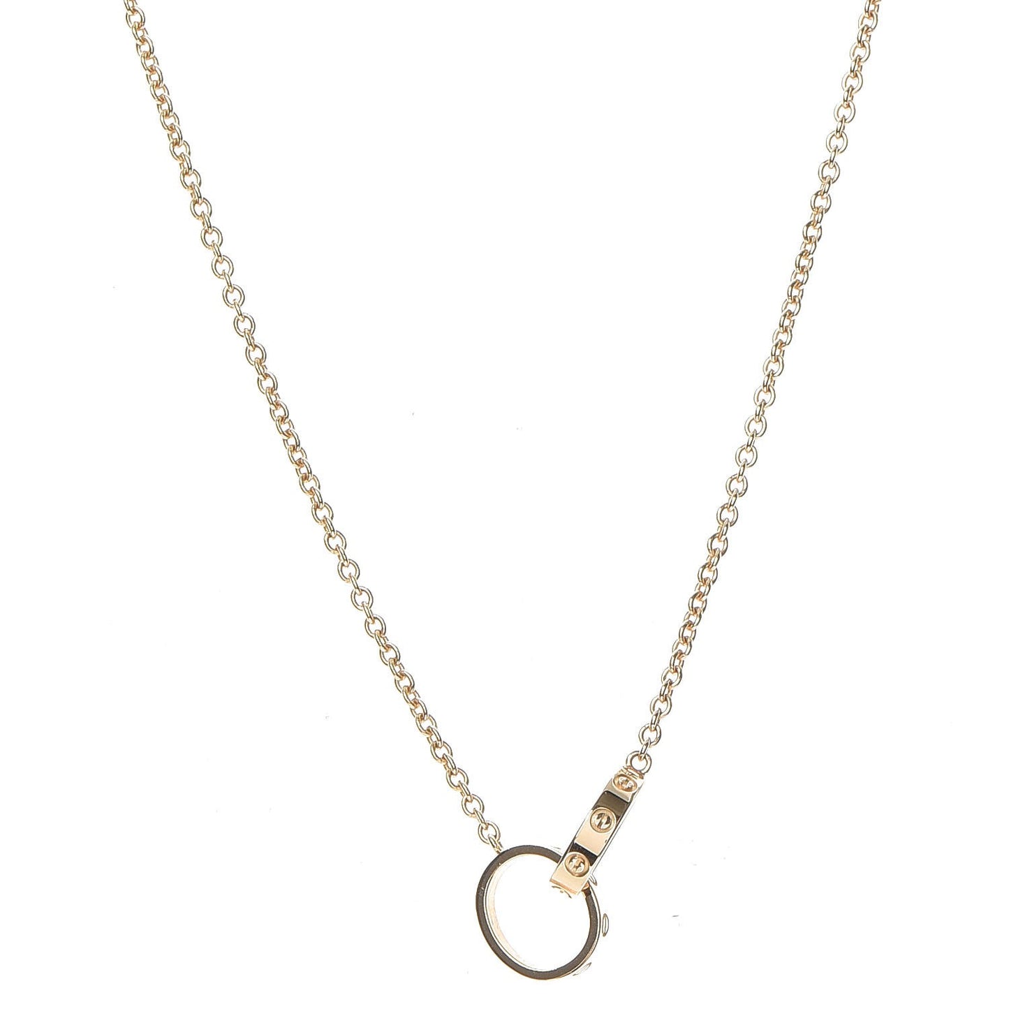 18K Yellow Gold Interlocking LOVE Necklace