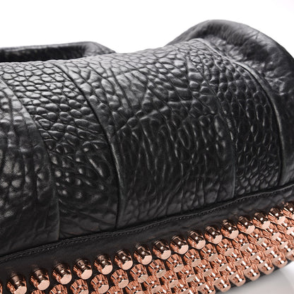 Alexander Wang Pebbled Lambskin Rocco Black Rose Gold Hardware 11 of 11