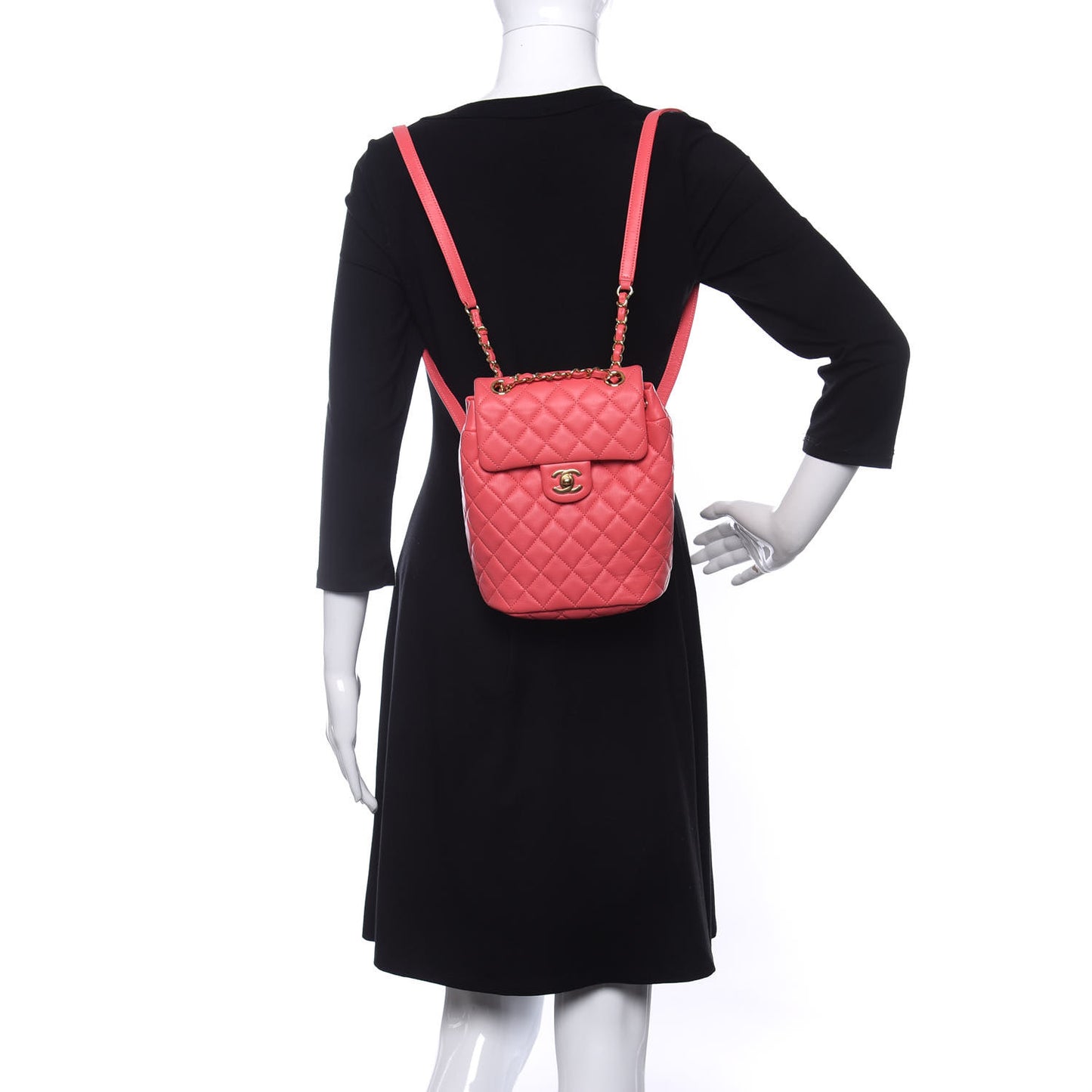 Lambskin Quilted Mini Urban Spirit Backpack Pink