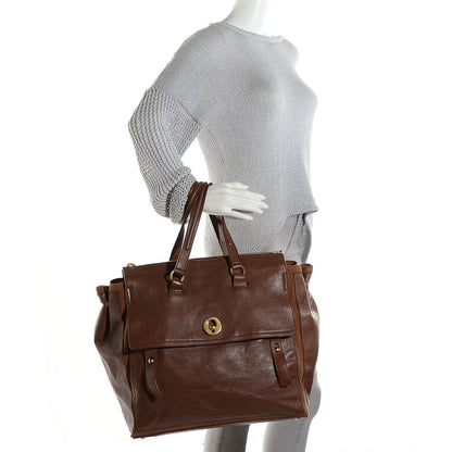 Saint Laurent Leather Muse Two Zip Top Cabas 2 of 8