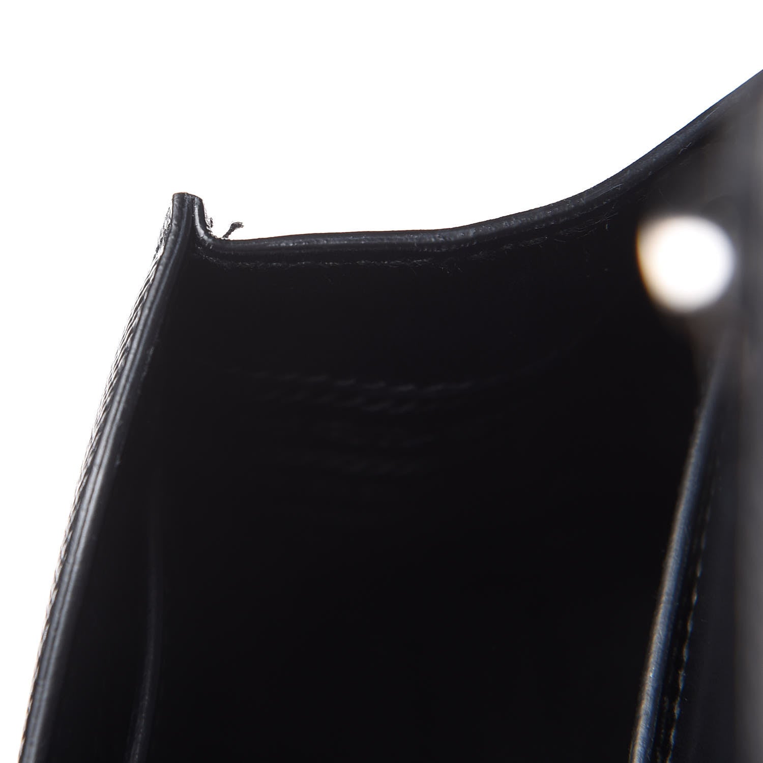 Prada Saffiano Cuir Calfskin Monochrome Envelope Flap Chain Shoulder Bag Black 15 of 18