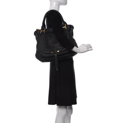 Chloe Calfskin Medium Marcie Satchel Black 2 of 11